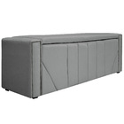 Calçadeira Baú Casal Minsk P02 140 Cm Para Cama Box Corano -