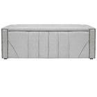Calçadeira Baú Casal Minsk P02 140 Cm Para Cama Box Suede - D