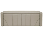Calçadeira Baú Casal Minsk P02 140 Cm Para Cama Box Suede - D