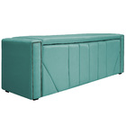Calçadeira Baú Casal Minsk P02 140 Cm Para Cama Box Suede - D