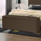 Calçadeira Baú Casal Queen 1,60m Roma Material Sintético Marr