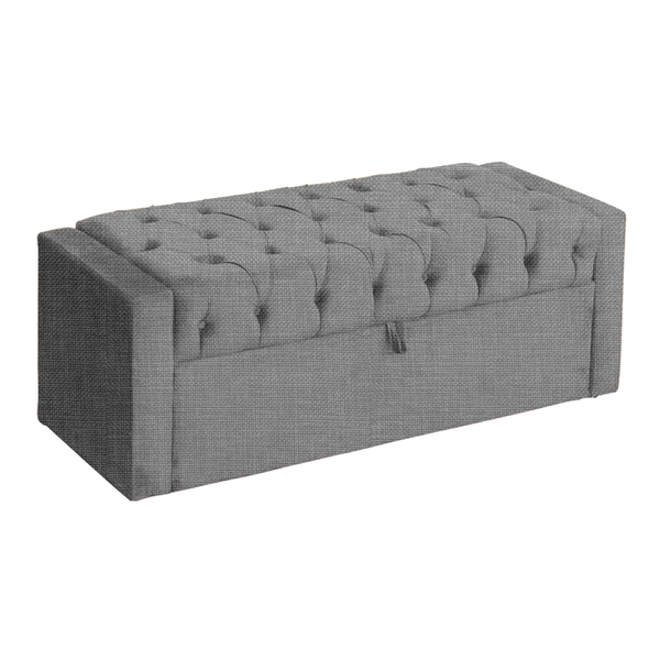 Calçadeira Báu Emma Linho Cores - Ds Estofados - Solteiro - C