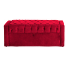 Calçadeira Báu Emma Veludo Luxo Cores - Ds Estofados - King -