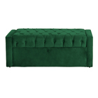 Calçadeira Báu Emma Veludo Luxo Cores - Ds Estofados - Queen