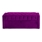 Calçadeira Báu Emma Veludo Luxo Cores - Ds Estofados - Soltei