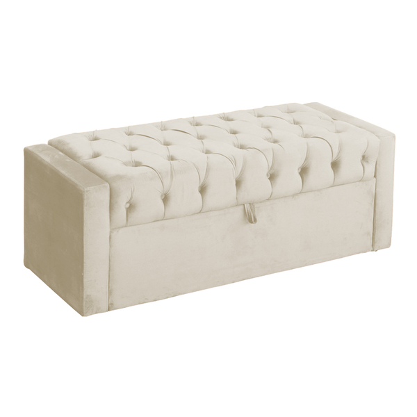 Calçadeira Báu Emma Veludo Luxo Cores - Ds Estofados - Soltei