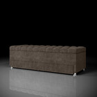 Calçadeira Baú Estofada Casal 140cm Suede Munique Js Móveis