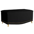 Calçadeira Baú Estofada Kate Solteiro 90 Cm  Suede Preto - We