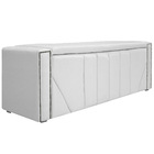 Calçadeira Baú King Minsk P02 195 Cm Para Cama Box Corano - A