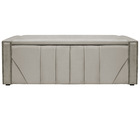 Calçadeira Baú King Minsk P02 195 Cm Para Cama Box Linho - Do