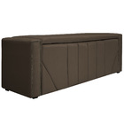 Calçadeira Baú King Minsk P02 195 Cm Para Cama Box Suede - Do