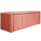 Calçadeira Baú King Minsk P02 195 Cm Para Cama Box Suede - Do