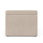 Calçadeira Baú Navi 140 Z-003 Sued Bege Aradecor