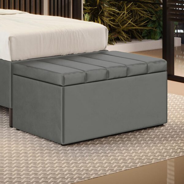 Calçadeira Baú Navi 90 / Z-008 Sued Cinza