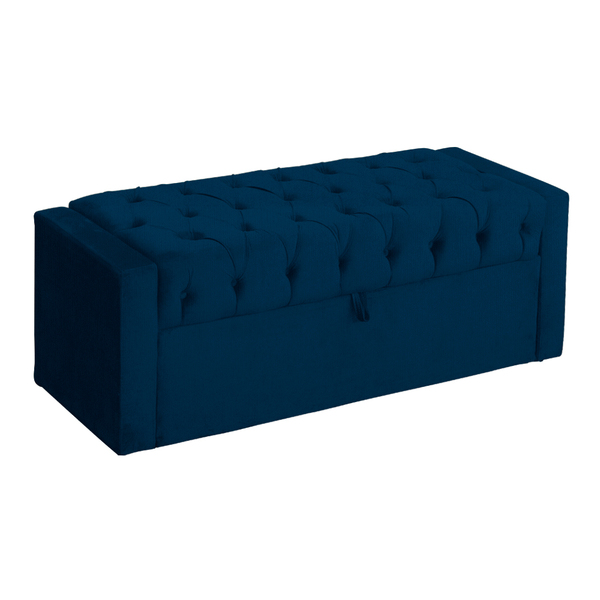 Calçadeira Baú Para Cama Box Emma Suede Cores - Ds Estofados