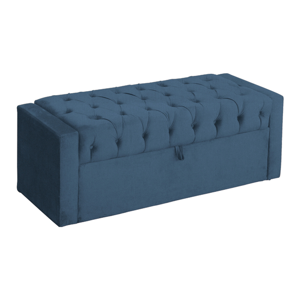 Calçadeira Baú Para Cama Box Emma Suede Cores - Ds Estofados