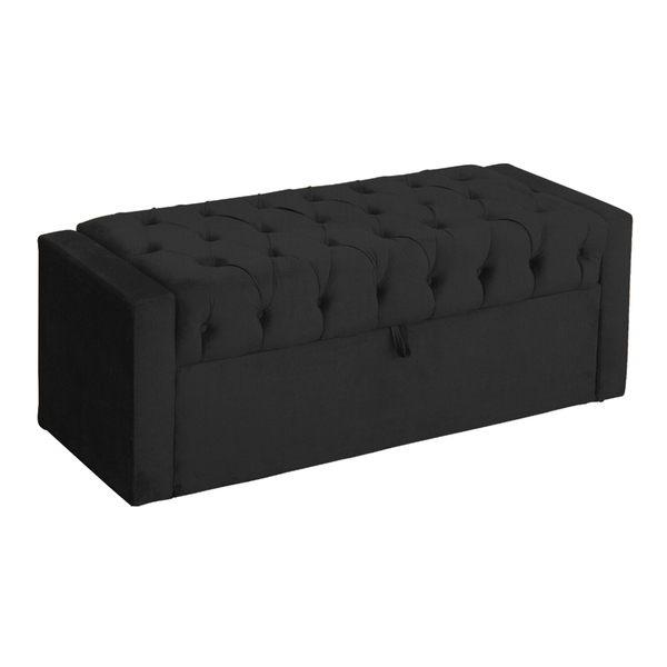 Calçadeira Baú Para Cama Box Emma Suede Cores - Ds Estofados
