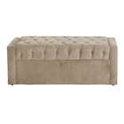 Calçadeira Baú Para Cama Box Emma Suede Cores - Ds Estofados