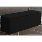 Calçadeira Bau Paris 90cm Suede Preto M11 - D'rossi