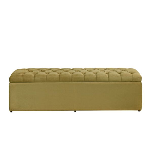 Calçadeira Baú Queen 158 Cm Imperatriz Suede Amarelo