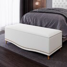 Calçadeira Baú Queen 160cm Com Tachas Imperial J02 Sintético