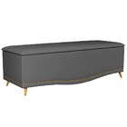 Calçadeira Baú Queen 160cm Com Tachas Imperial J02 Veludo Cin