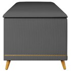 Calçadeira Baú Queen 160cm Com Tachas Imperial J02 Veludo Cin