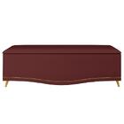 Calçadeira Baú Queen 160cm Imperial J02 Suede Vinho - Mpozena