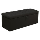 Calçadeira Baú Queen Itália 160 Cm Suede Preto - D A Decor
