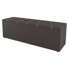 Calçadeira Baú Queen Size Berlyn 160cm Suede Marrom - Desk De