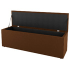 Calçadeira Baú Queen Size Cora 160cm Suede Terracota - Desk D