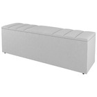 Calçadeira Baú Queen Size Grace 160cm Sintético Branco - Desk