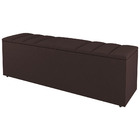 Calçadeira Baú Queen Size Grace 160cm Suede Marrom - Desk Des
