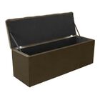 Calçadeira Baú Recamier 140 Cm Bianca Suede Marrom