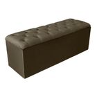 Calçadeira Baú Recamier 140 Cm Emilia Suede Marrom