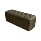 Calçadeira Baú Recamier 90 Cm Emilia Suede Marrom