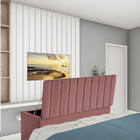 Calçadeira Baú Recamier King 190cm Carla Suede Rosê - D A Dec