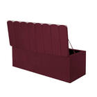 Calçadeira Baú Recamier Queen 160cm Alanis Suede Bordo - D A