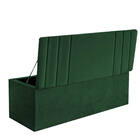 Calçadeira Baú Recamier Queen 160cm Grécia Suede Verde - D A