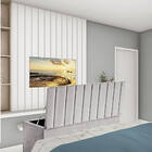 Calçadeira Baú Recamier Solteiro 90cm Carla Suede Cinza Claro