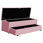 Calçadeira Baú Sapateira Casal Queen 160cm Ayla Suede Capiton