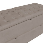 Calçadeira Baú Sapateira Casal Queen 160cm Ayla Suede Capiton