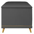 Calçadeira Baú Solteiro 90cm Com Tachas Imperial J02 Veludo C