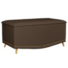 Calçadeira Baú Solteiro 90cm Com Tachas Imperial J02 Veludo C