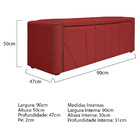 Calçadeira Baú Solteiro Minsk P02 90 Cm Para Cama Box Corano