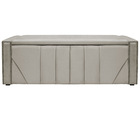 Calçadeira Baú Solteiro Minsk P02 90 Cm Para Cama Box Linho -