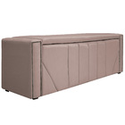 Calçadeira Baú Solteiro Minsk P02 90 Cm Para Cama Box Suede -