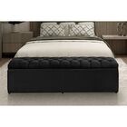 Calçadeira Baú Viúva 120 Cm Imperatriz Capitonê Suede Preto