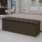 Calçadeira Casal 140m Lotus  Marrom Chocolate