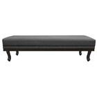 Calçadeira Casal Orlando P02 140 Cm Para Cama Box Linho - Ama